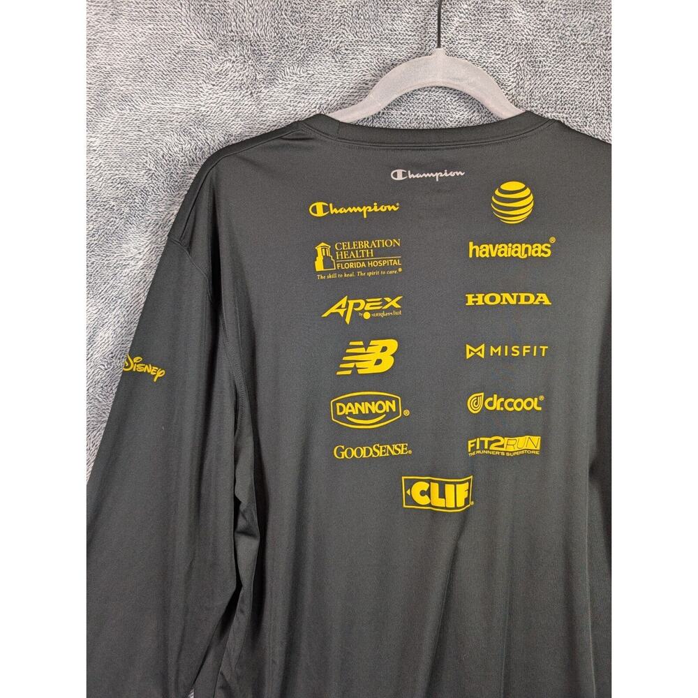 Champion Run Disney Marvel Infinity Gauntlet Shirt Men’s L Gray Long Sleeve 2016 - Picture 5 of 13